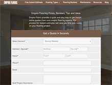 Tablet Screenshot of empirefloors.com